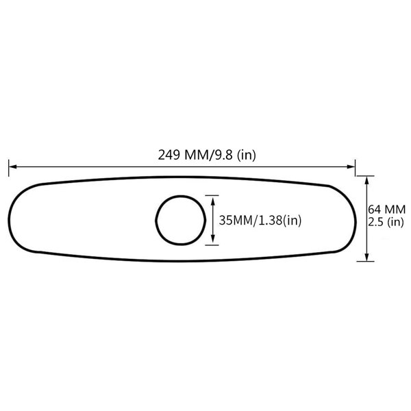 Wovier 10'' Wovier Bathroom Faucet Hole Cover Deck Plate Wayfair